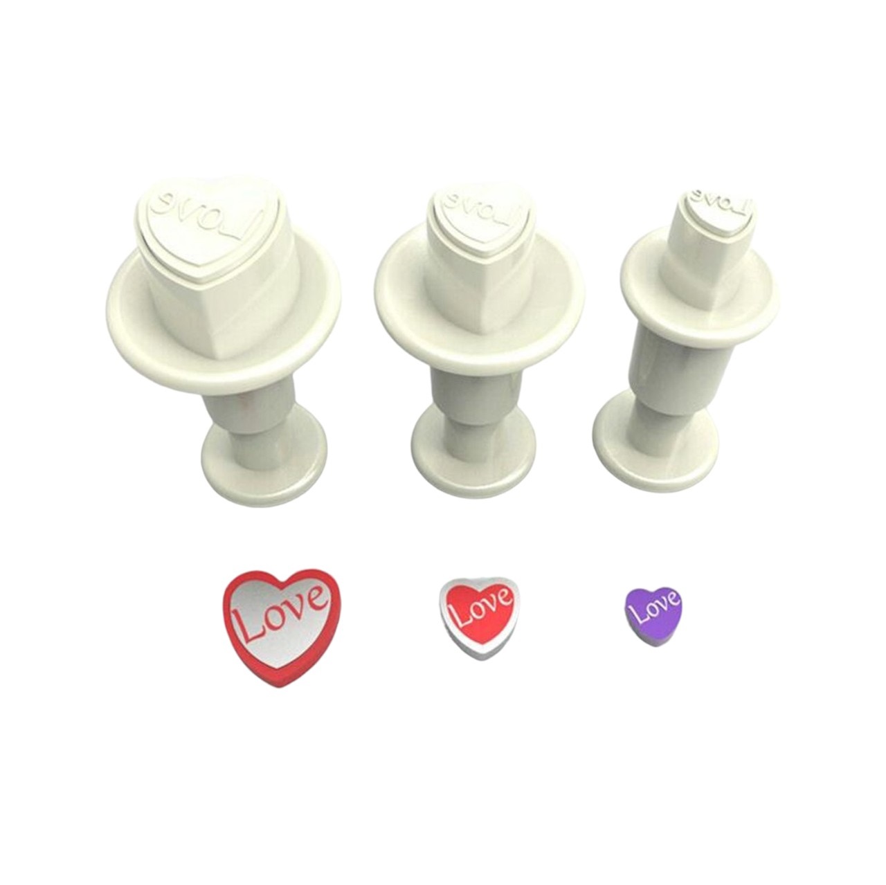 Cutter mini heart love - (set of 3 pieces) FINAL SALE