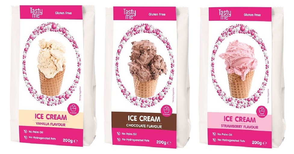 Value pack 1 of 3 ice cream mixes - gluten-free