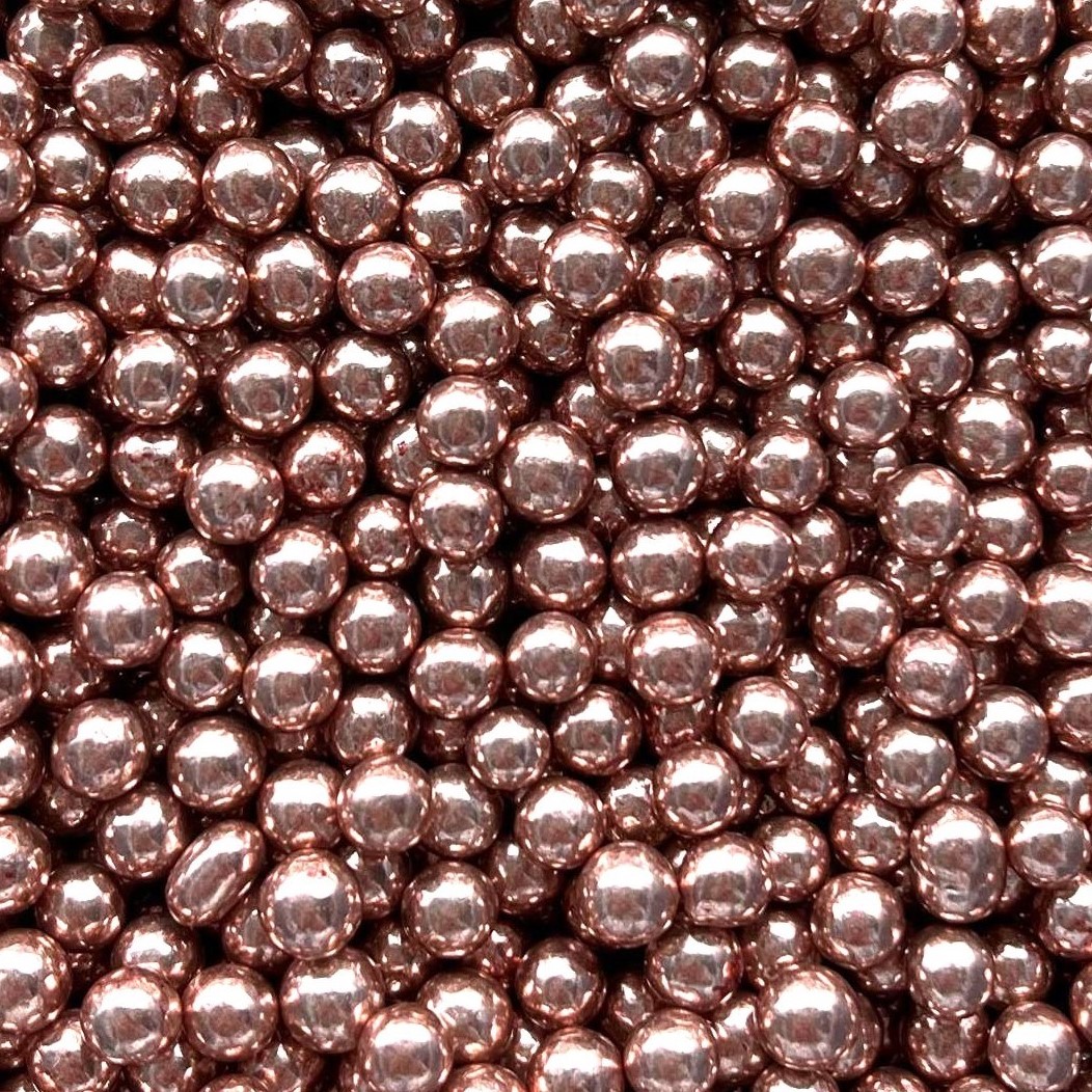 Sugar pearls rosé gold 6mm