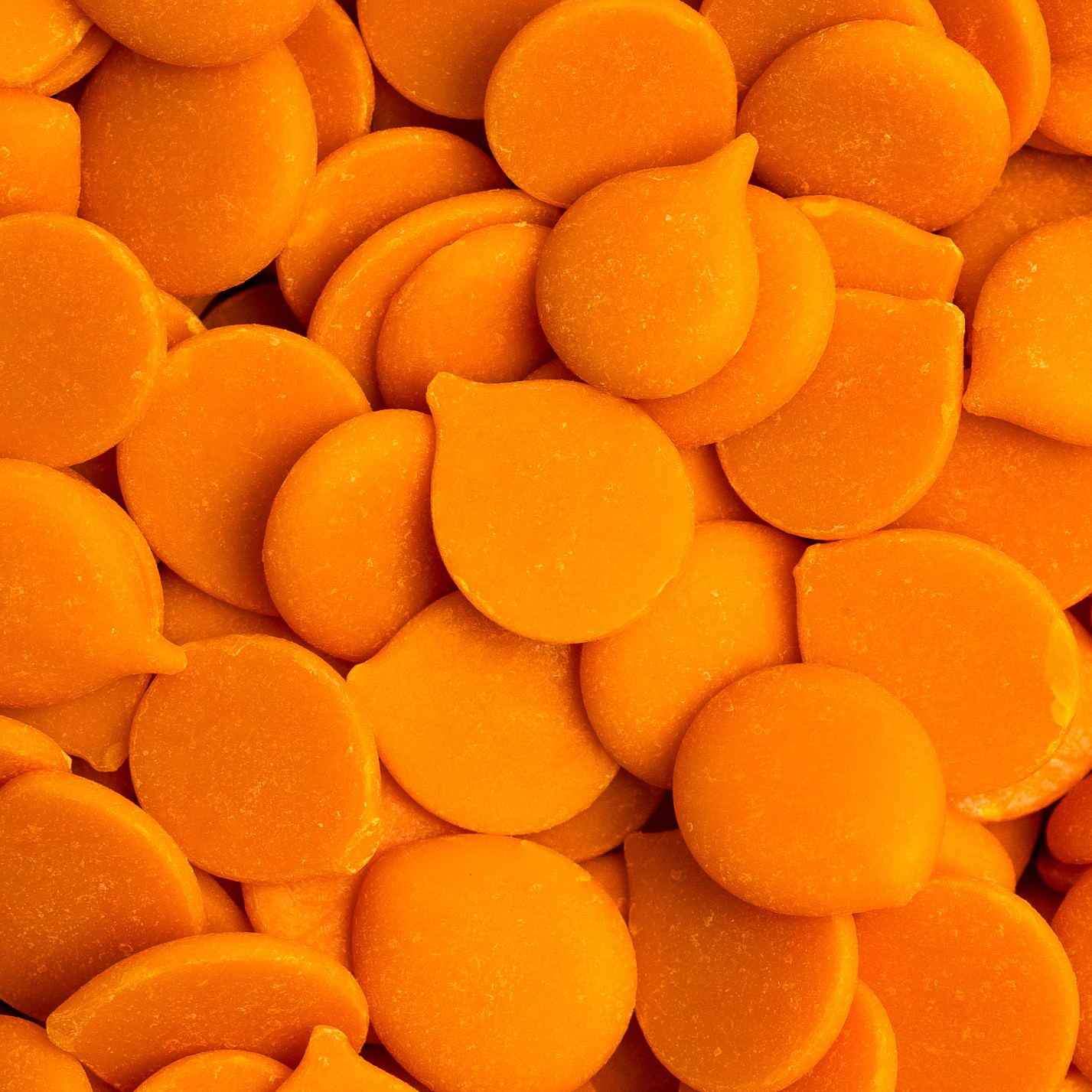 Smeltchocolade/candy drops oranje