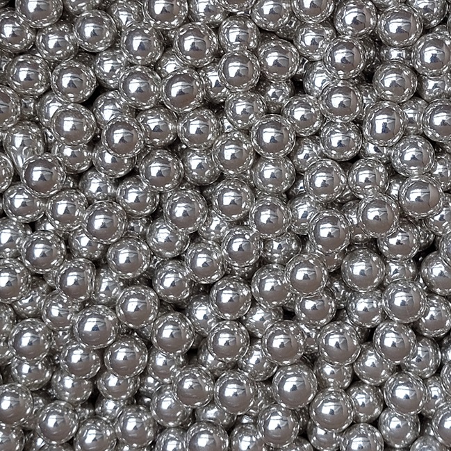 Chocolate balls silver 125g