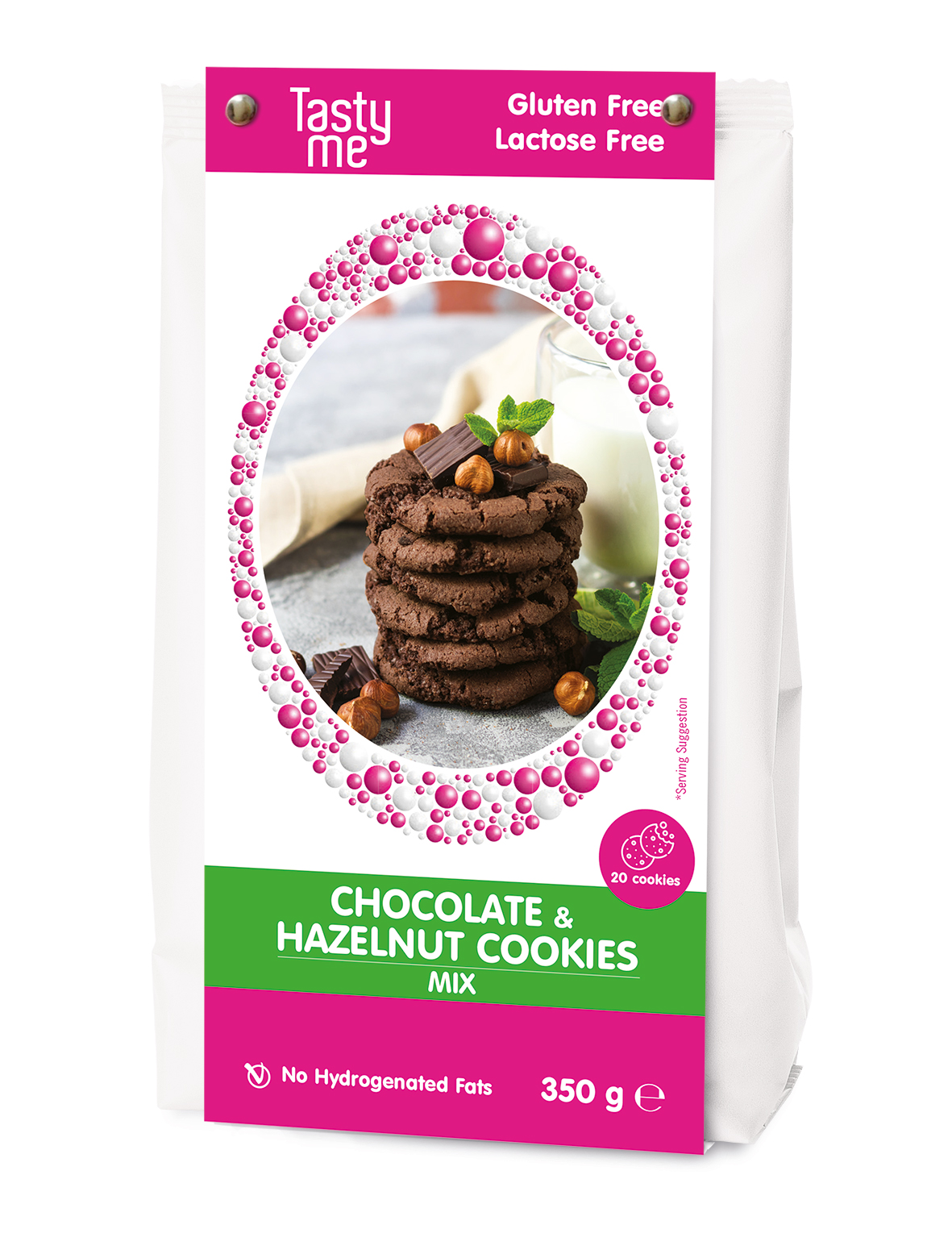 Chocolate & hazelnut cookies mix 350g - glutenvrij